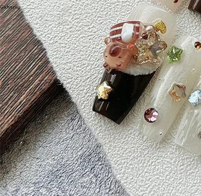 

Cute Capybara Nail Patches DIY Resin Nail Jewelry Accessories Cartoon Nail Sticker Decoration Ornament Manicure For Girls Gift