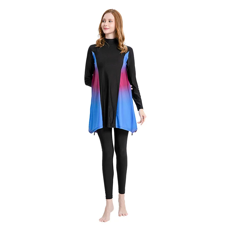 Conservative Women's Swimsuit Suitable For Muslim Sun Protection Swimsuit Long Sleeved Quick Drying Beach Surfing