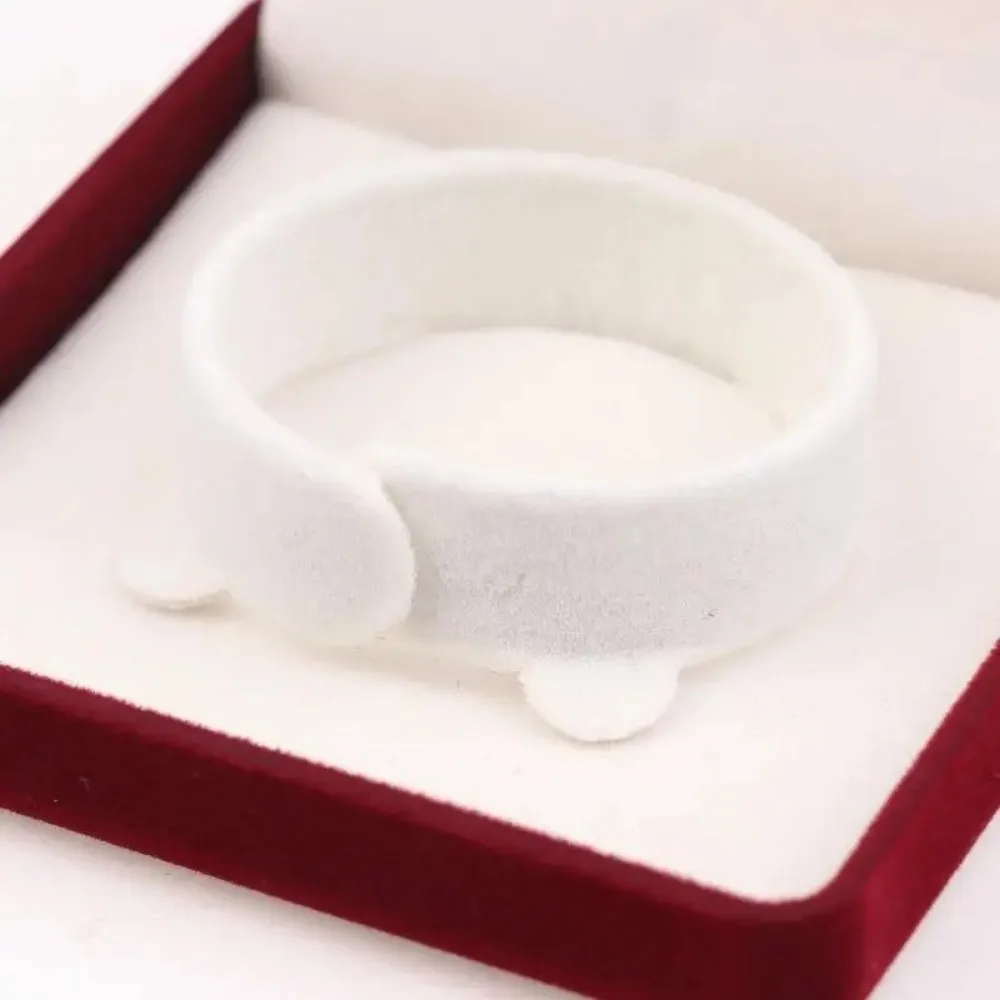 Luxury Flocking Jewelry Box Gold Buckle Pendant Ring Display Storage Box Red Earring Bracelet Packaging Box Jewelry Case