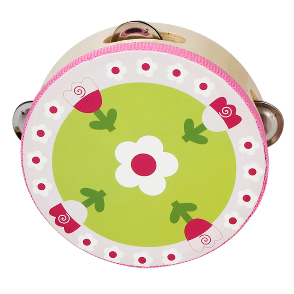 

Kids Tambourines Percussion Hand Drum Instrument Educational Plaything For Home School Kindergarten Professional Durable