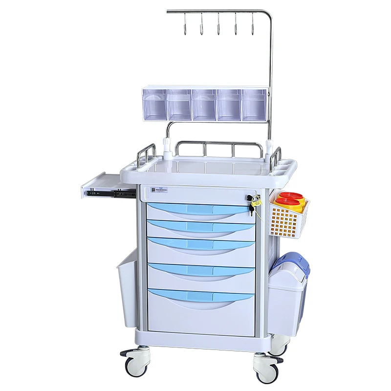 Wholesale Multifunction Medical Products Hospital Rescue Emergency Trolley for Medication / Nursing / Treatment / Medicine