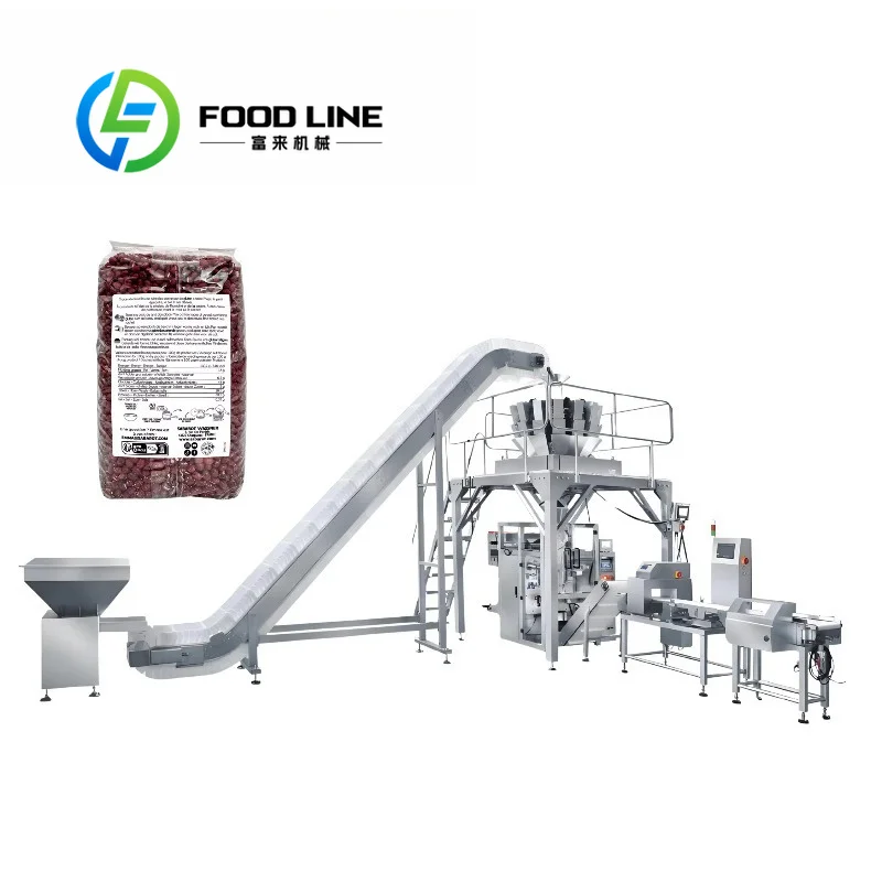 Granule Packaging Line With Date Coding Integrated Printing Module Print Production Expiry Dates On Finished Granule Packages