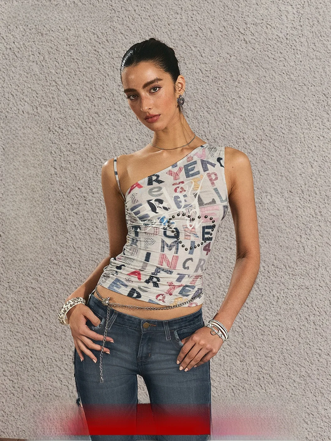 

Женский топ-жилет с принтом в стиле ретро, с завышенной талией, из смесового хлопка, удобный крой, летний наряд
