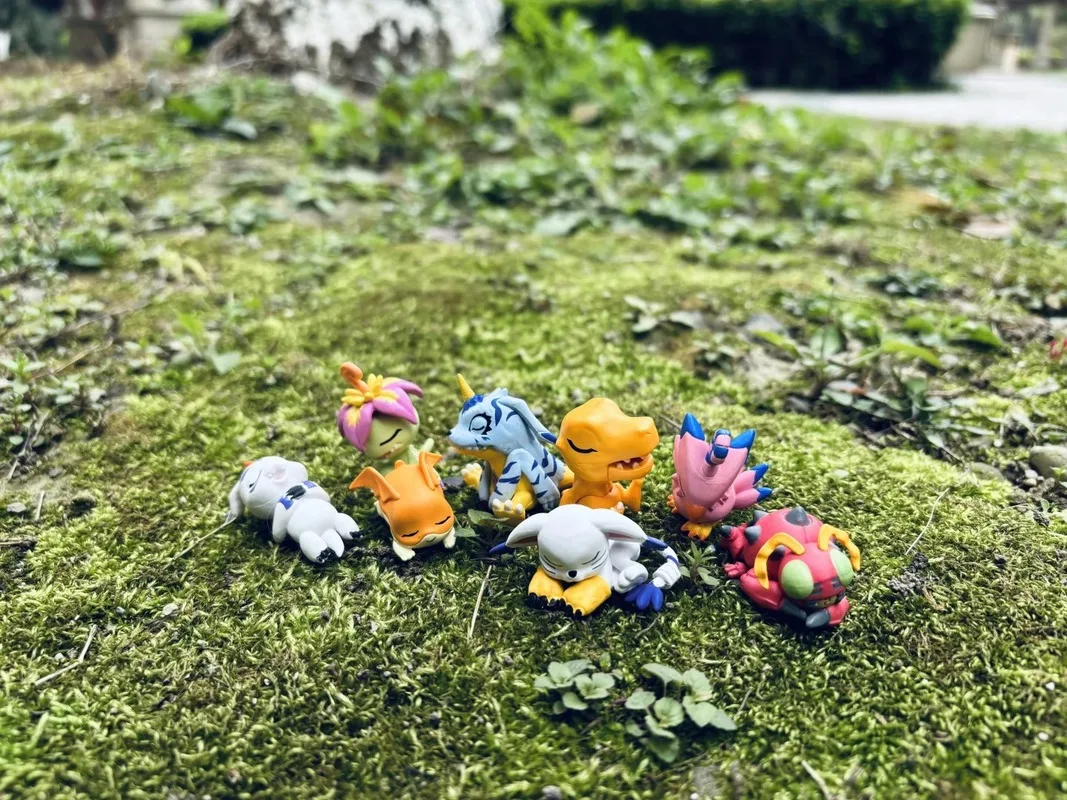 الأصلي اليابان غاشابون Kawaii أنيمي الشكل ديجمون النوم دمية الوحش الرقمي لطيف Gachapon تمثال كبسولة اللعب هدية