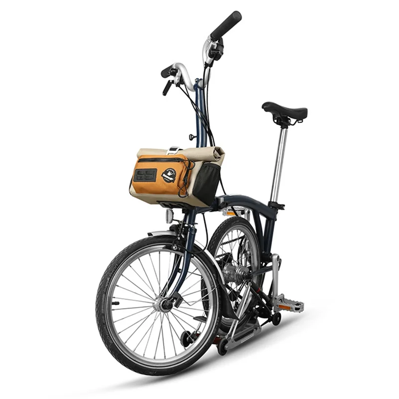 

Велосипедная сумка на руль Rhinowalk, 4 л, передняя быстросъемная городская корзина, сумка для хранения, сумка на плечо для складного велосипеда Brompton Dahon