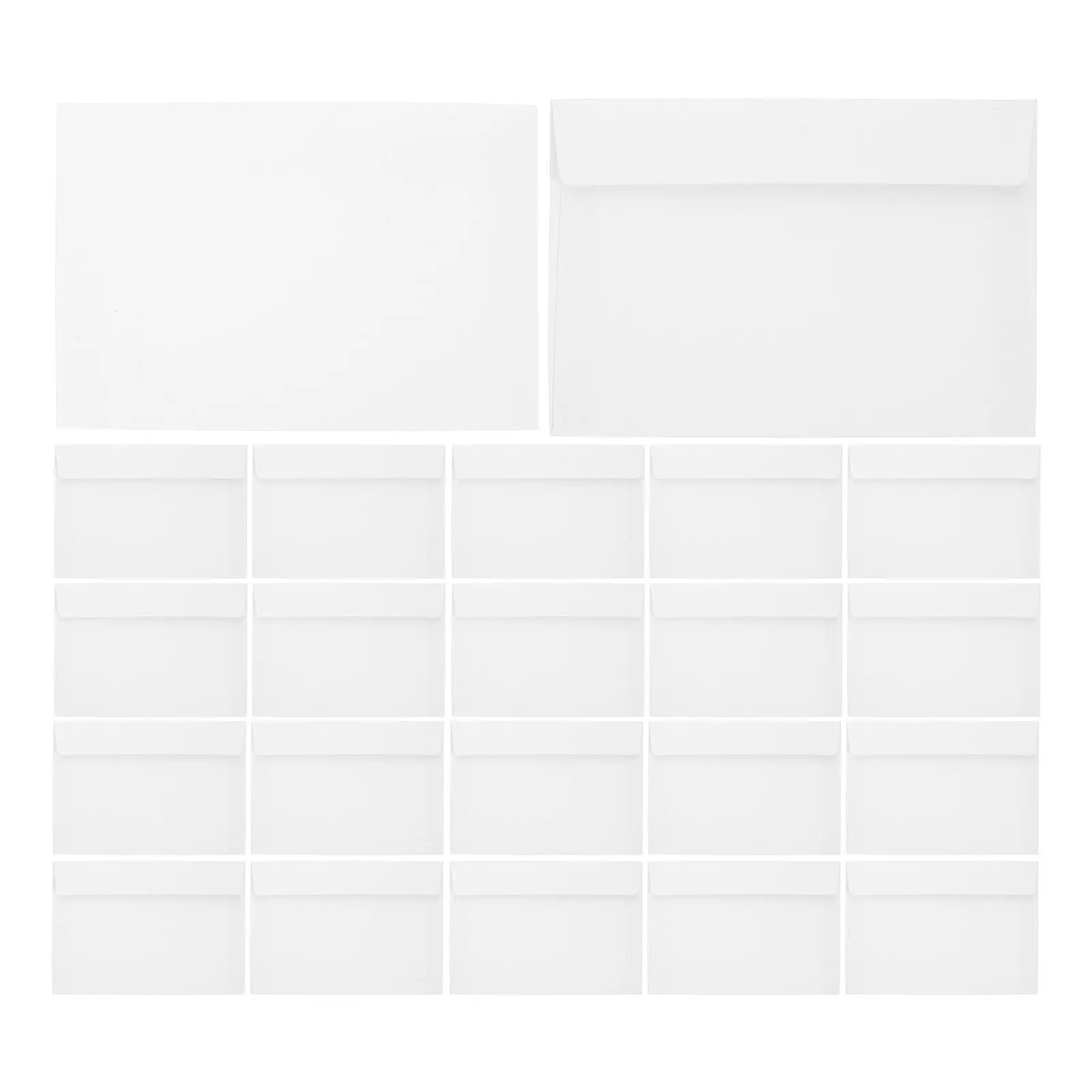 

50Pcs Self Sealing Kraft Envelopes Thick Paper Material for Greeting Card Mailing Invitation Envelopes Blank Writeable Surface