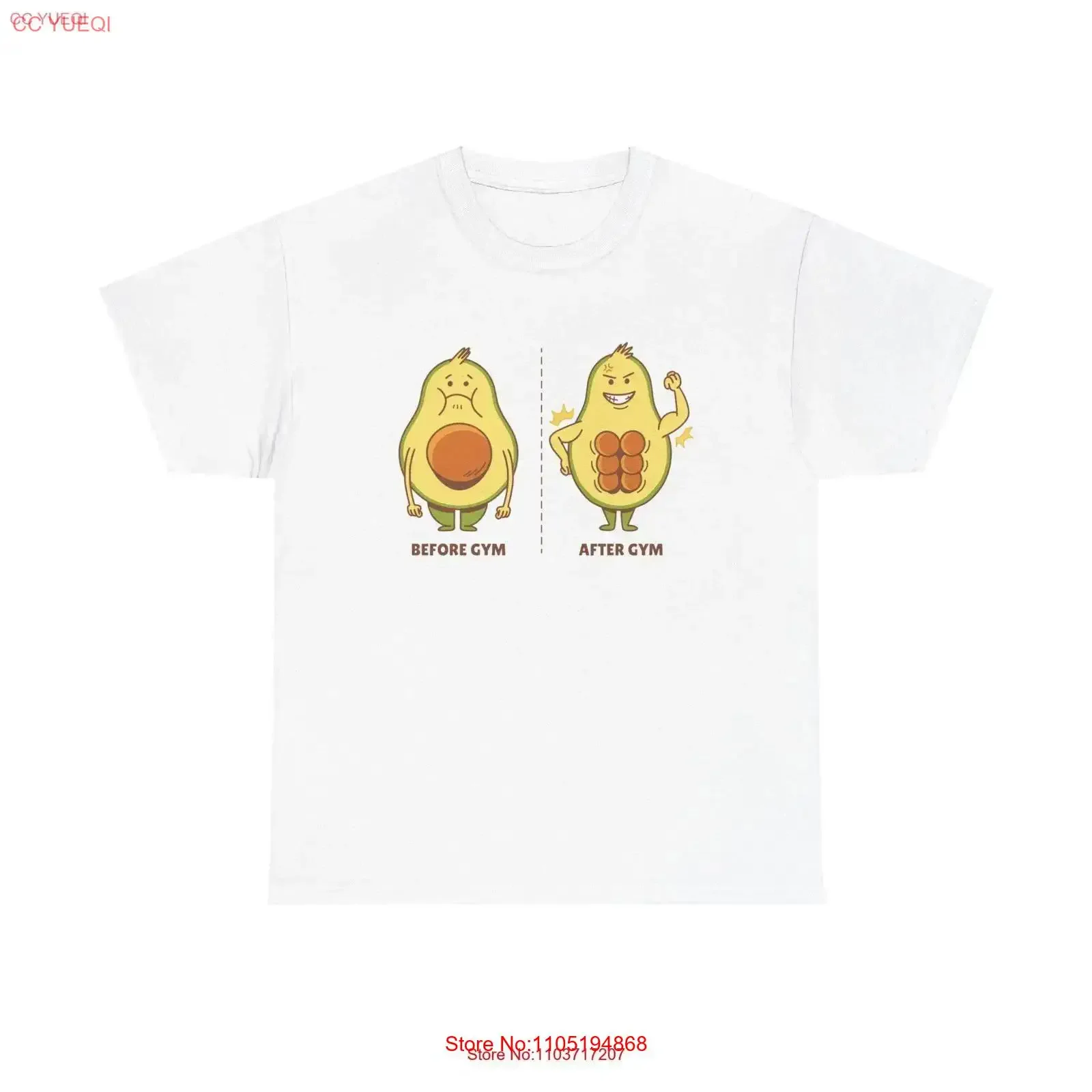 Lustiges Avocado-Gewichtheber-T-Shirt, WorkouT, Fitnessstudio, Fitness, Top, Übungskleidung, Vintage, gewaschene Designerkleidung, stilvolle Mode