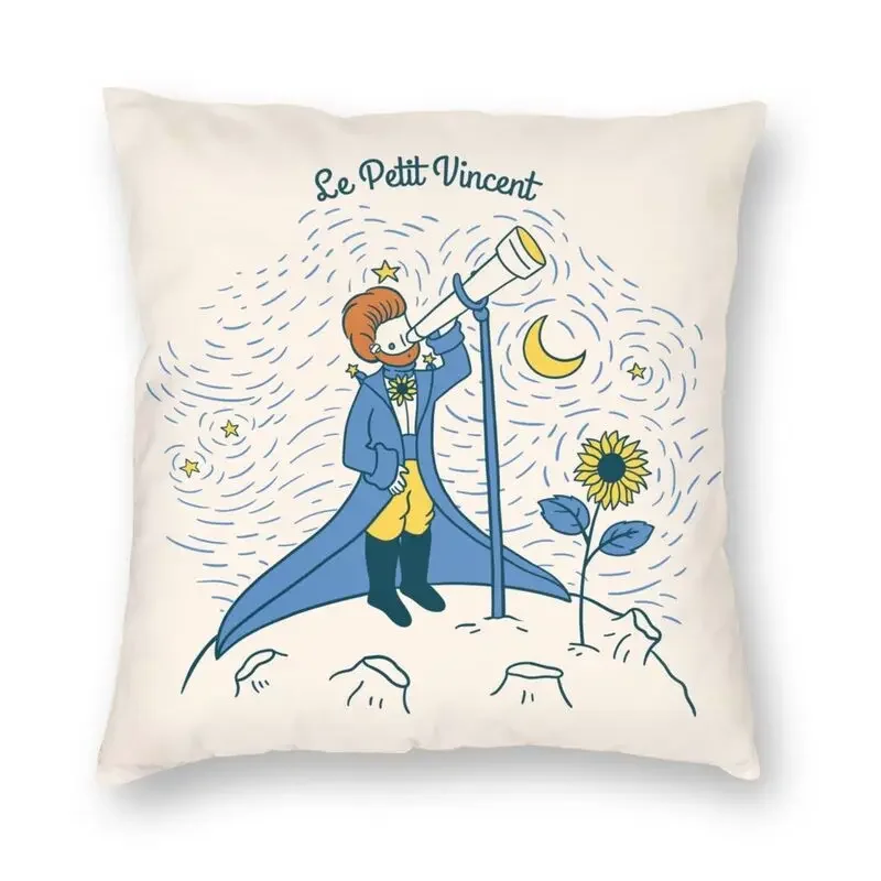 Le Petit Vincent Van Gogh Sofa Cushion Cover Modern Pillowcase Classic Painting Polyester Living Room Decoration