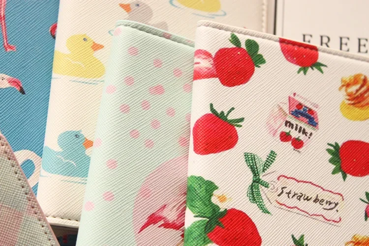 Cartoon Fruit Pattern Passport Cover Waterproof Passport Passport Clip ID Bag