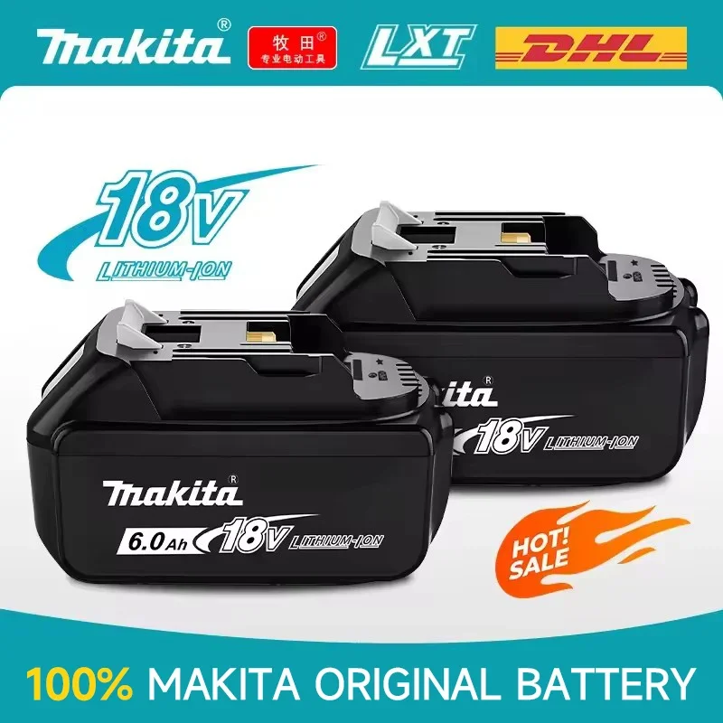 

Original Makita 18V rechargeable battery BL1860B BL1860 BL1850 BL1830 LXT400, suitable for Makita 6Ah/5Ah tool drilling battery