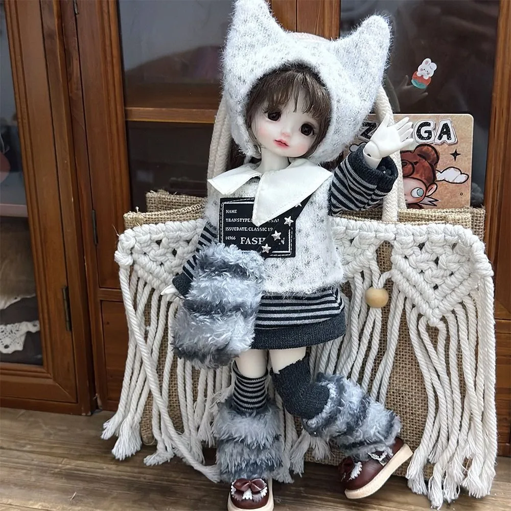 30cm 사이즈 BJD 인형 드레스 프린세스 로리타 스타일 메이드 의상 인형 캐주얼 세트 1/6 스케일 교체 가능한 옷 패션 인형 의상
