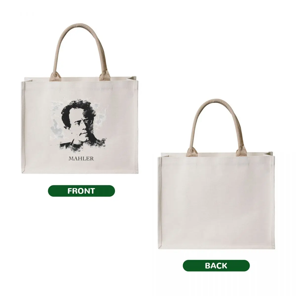 Gustav Mahler Tote Bag Beach bag hand bag shopping bags foldable personalized tote