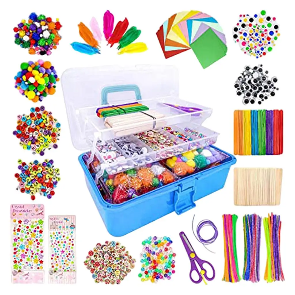 1500pcs-art-crafts-supplies-crafting-activity-box-of-crafts-christmas-gifts