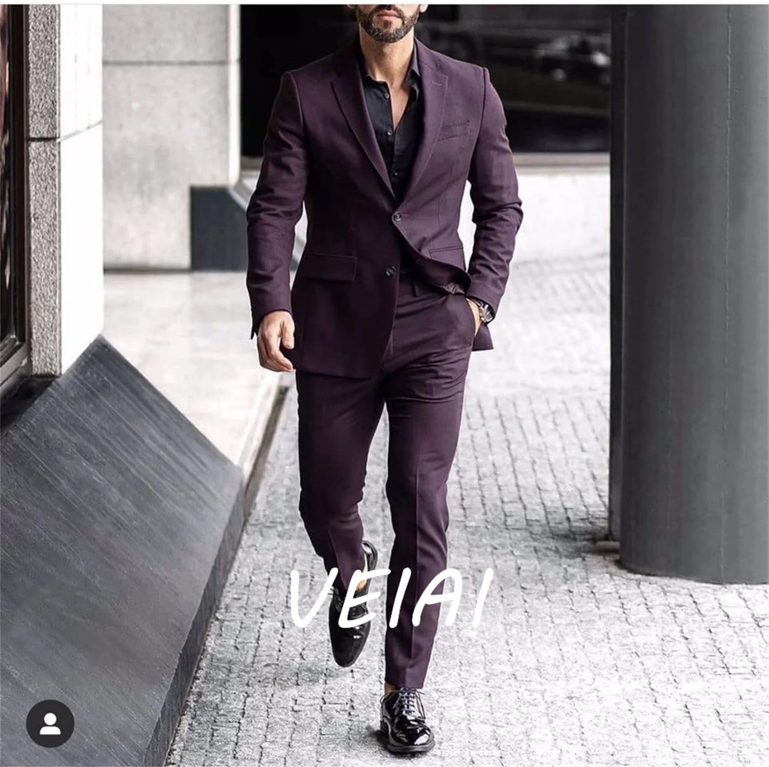 

Latest Designs Burgundy Men Suits Slim Fit 3 Piece Tuxedo Prom Wedding Suits Custom Made Groom Blazer Terno Masculino