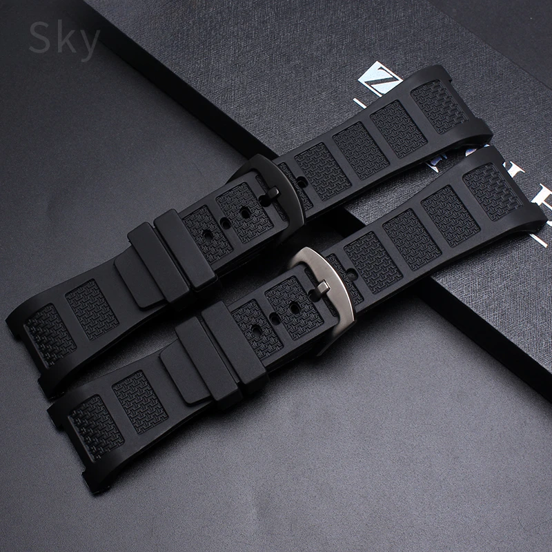 Waterproof Breathable Silicone 30mm Watchband Men for IWC Engineer Iw323601 Iw376501 Iw322503 Concave Interface Watch Strap