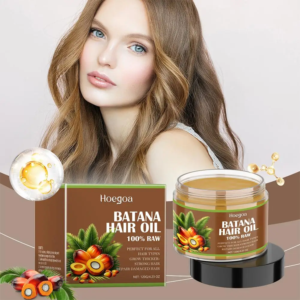 Aceite para el cuidado del cabello, Batana para el crecimiento del cabello, nutre el cuero cabelludo, hidrata y suaviza el cabello, concentrado, Z8G1, 120g