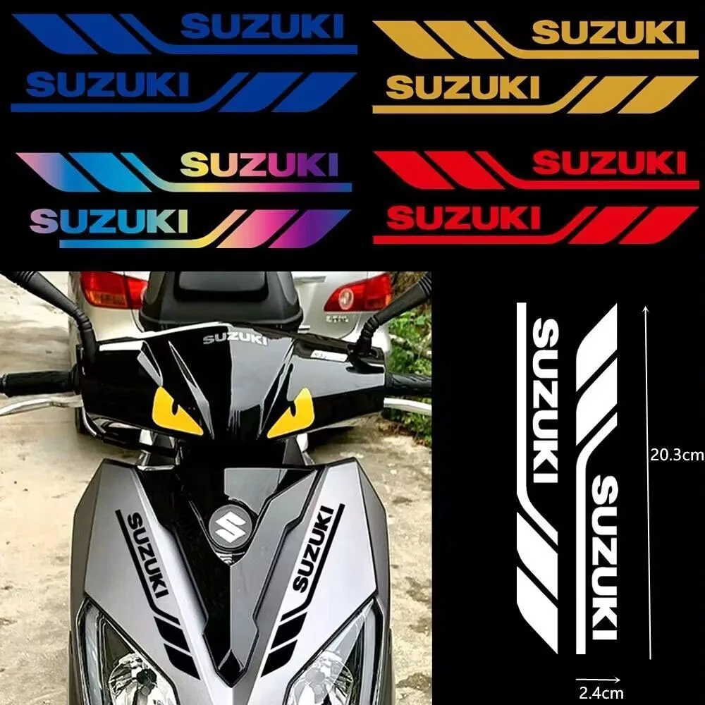 

Motorcycle Modification Reflective Stickers Suitable for Suzuki Dirt Bike Scooter Shock Absorber Stickers Waterproof Decals