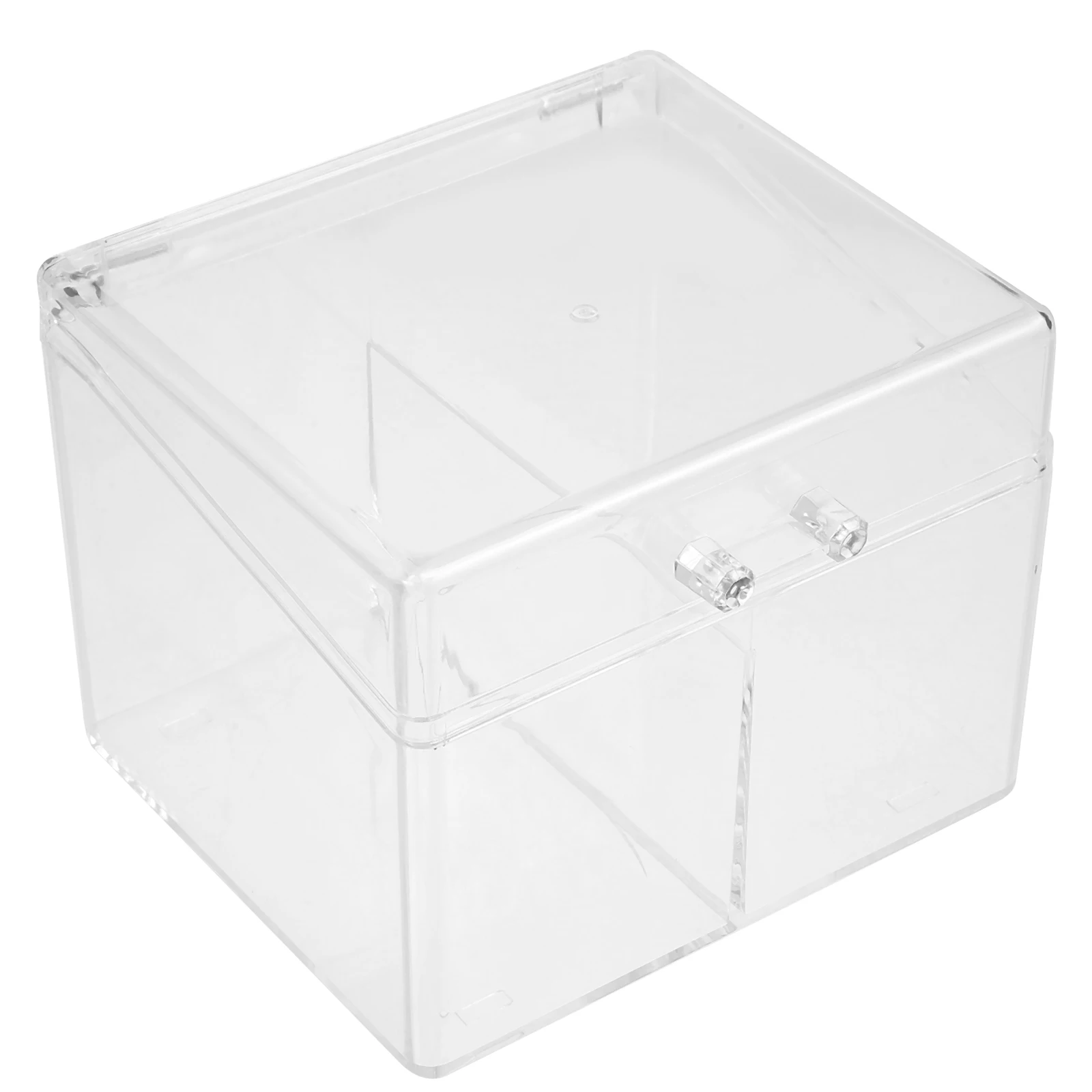 

Acrylic Box Compartments Transparent Business Holder For Desk Card Holder Card Rack Desk ganizer Name Cards Rack Display
