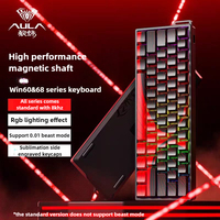 AULA WIN60/68 HE Mechanical Keyboard Magnetic Switch Rapid Trigger 8K Return RGB Gasket Structure Hot Swap Wired Gaming Keyboard