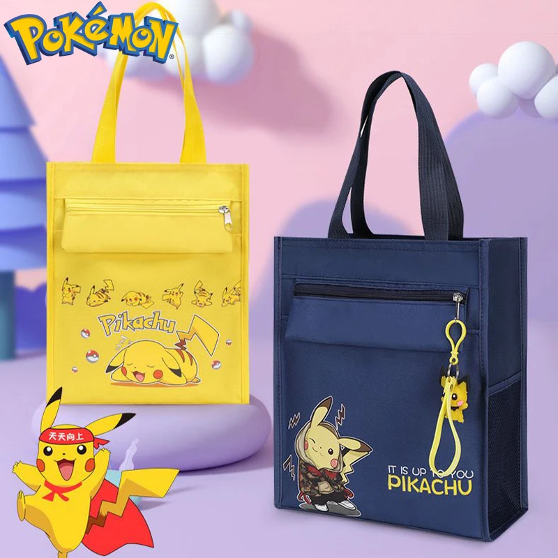 

Pokémon Tutoring Bag for Both Male and Female Pikachu Students Large Capacity Waterproof Tutoring Bag Cute Oxford Cloth File Bag