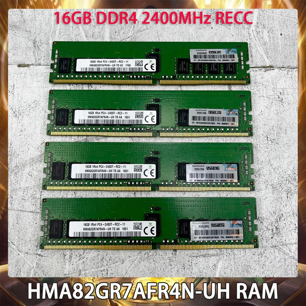 

1 Pcs For SK Hynix 16GB DDR4 2400MHz RECC RAM HMA82GR7AFR4N-UH 1Rx4 PC4-2400T Memory