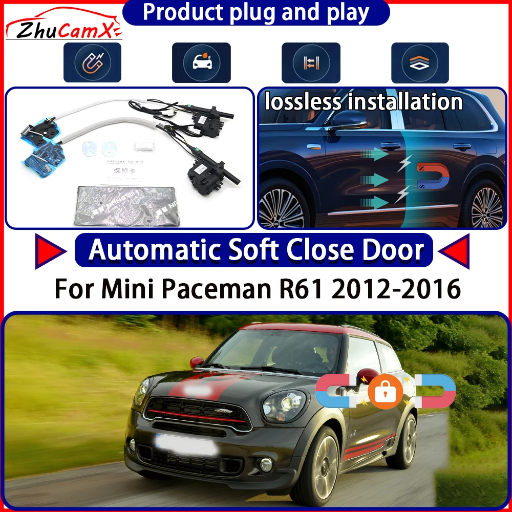 

Электрический привод замка двери OEM для Mini Paceman R61 2012-2016, комплект с функцией плавного закрывания, система автоматического открывания/закрывания дверей, легкое закрывание