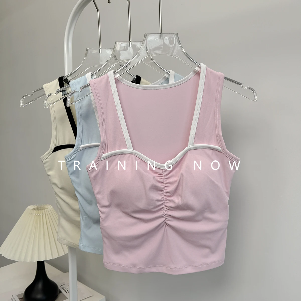 

Летнее спортивное нижнее белье высокой интенсивности для женщин, цельный противоударный бюстгальтер для бега, красивая задняя крышка, боковая грудь