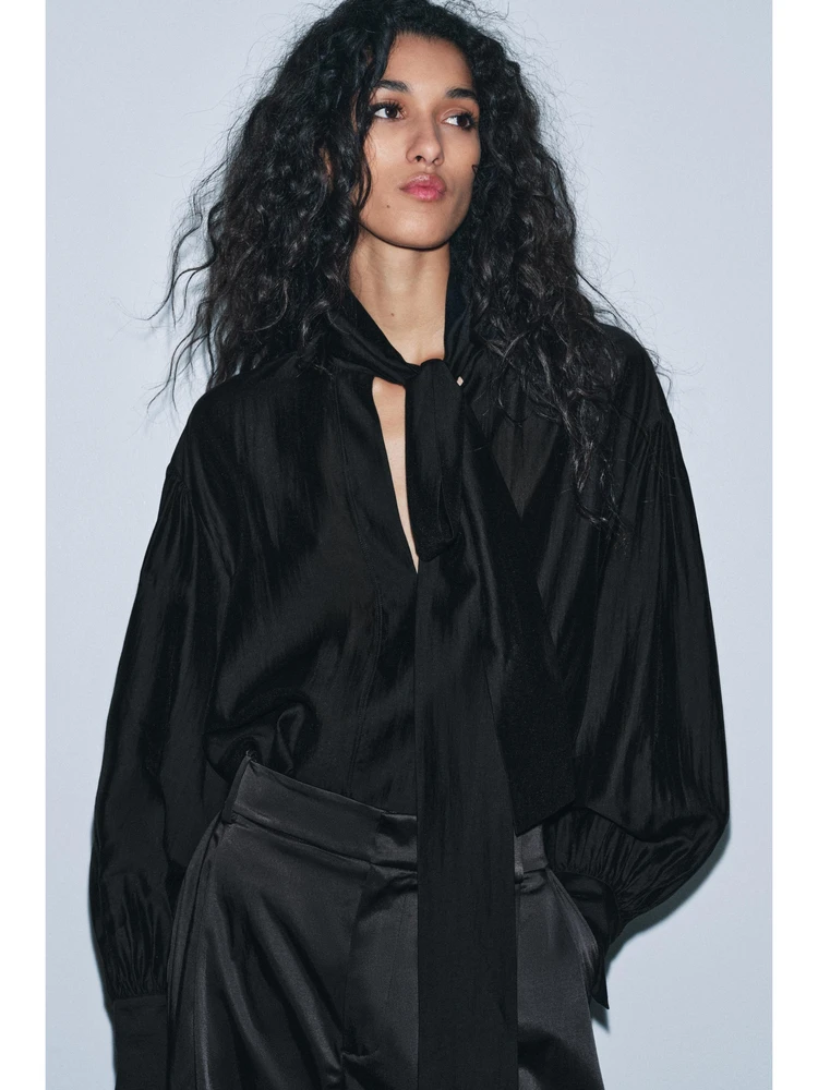 New Winter 2025 Women's Faion irt with  Knot Design Drapey Sle Versatile Quali Miao Ethnic Stage Costume