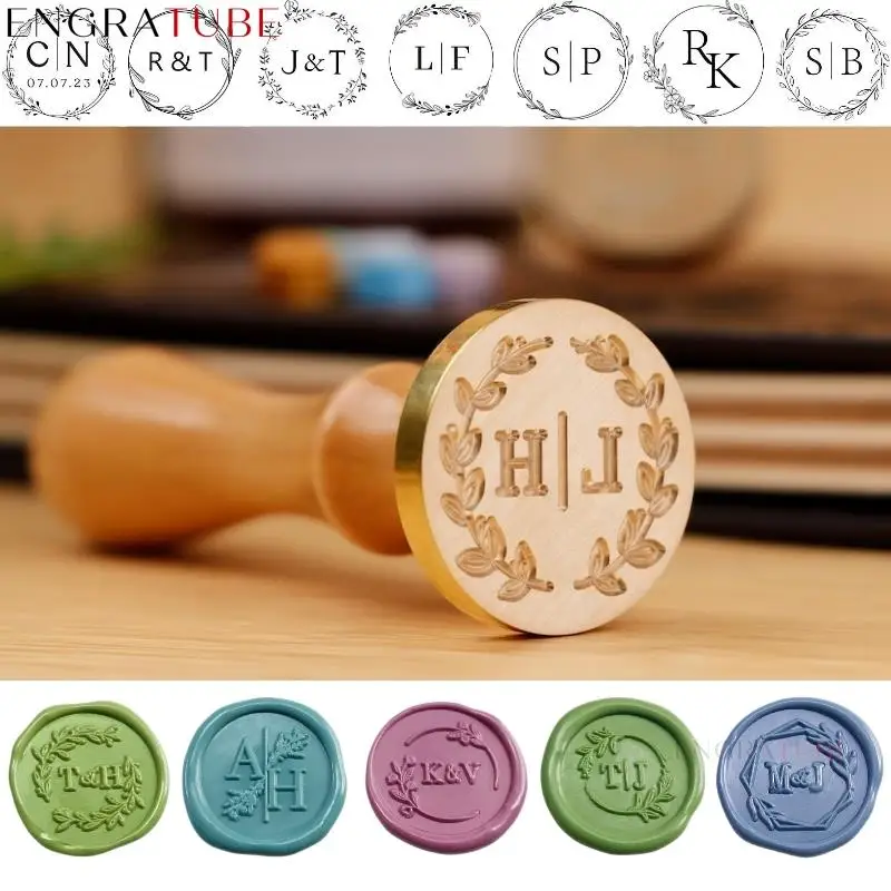 

Custom Seal Wax Seal Stamp Personalized Own Logo Wedding Invitation Birthday Gift Brass Replaceable Handle Stamp Crafts Seal