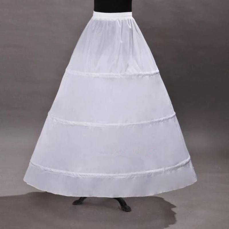 Bruiloft Petticoat Vintage Met 3 Hoops Baljurk Petticoat Voor Vintage Drukte Aupport Akirt Hoepel Rok