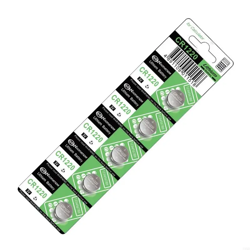 5/10Pcs CR1220 Lithiums Button Cell Batteries for Keyfobs and Electronic Scale 