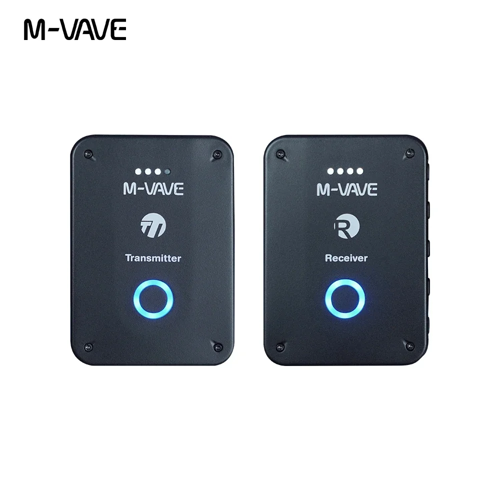 New M-vave WP-9 2.4GHz Wireless Earphone Monitor Rechargeable Transmitter Receiver with Volume Support Stereo Mono Mute Function