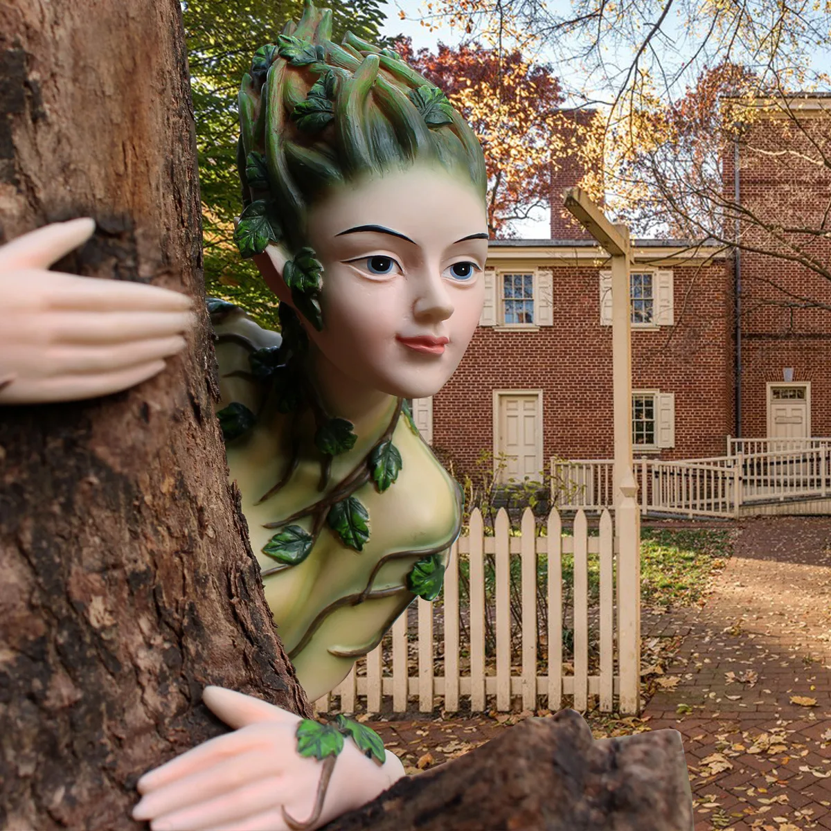 

Tree Sprite Resin Ornament - Handmade Garden Hanging Decor for Trees & Patio