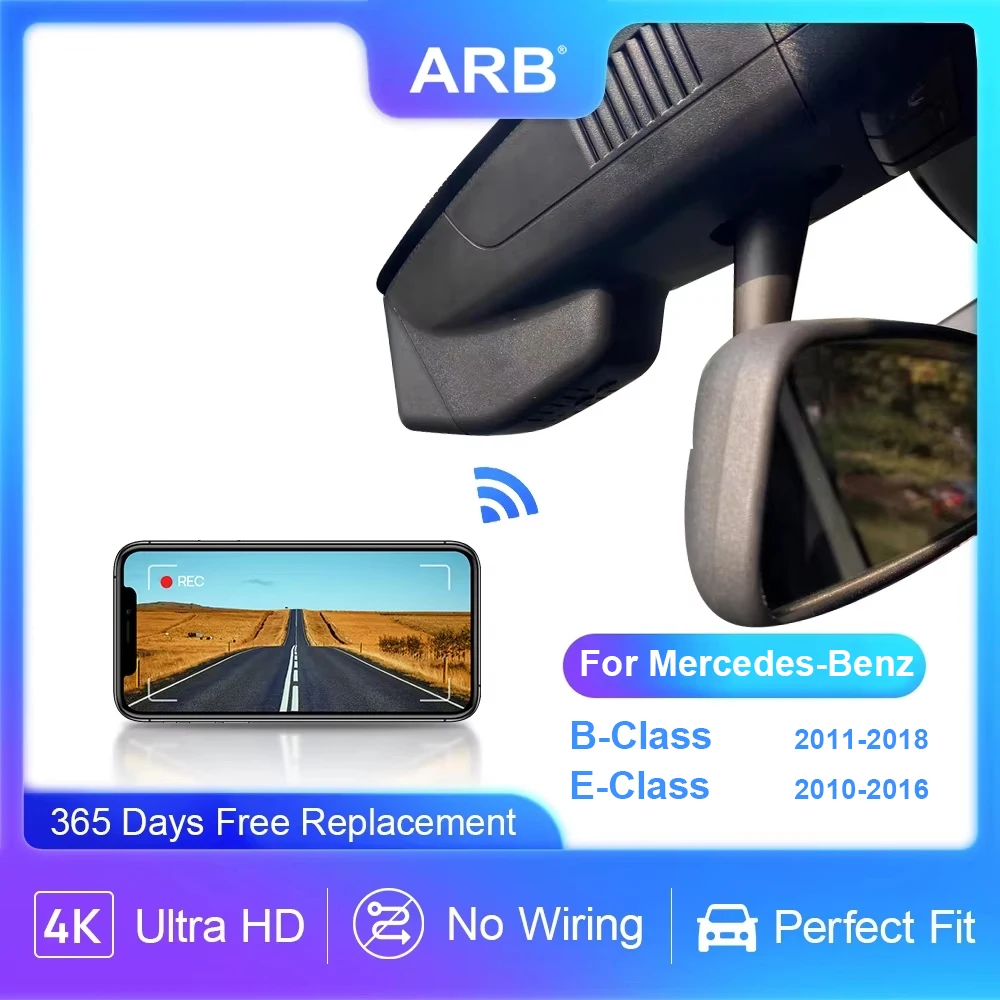 DVR de coche Original para Mercedes Clase B W246 2011-2018 / Clase E 2010-2016, Dashcam ARB 4K con WiFi para Benz Clase B Clase E