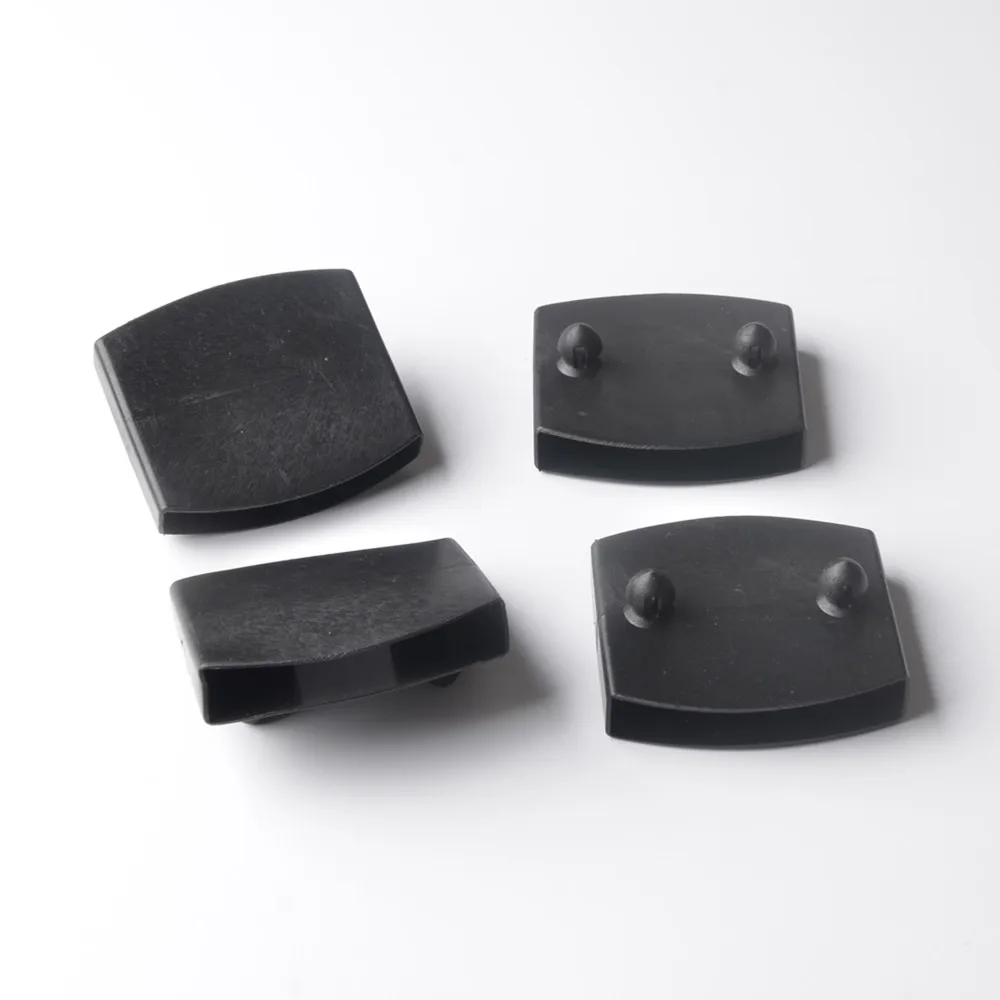 100PCS Black Plastic Square Replacement Sofa Bed Slat Centre End Caps Holder Inner Rubber Sleeve Size 9mmx53mm 9mmx55mm 9mmx62mm