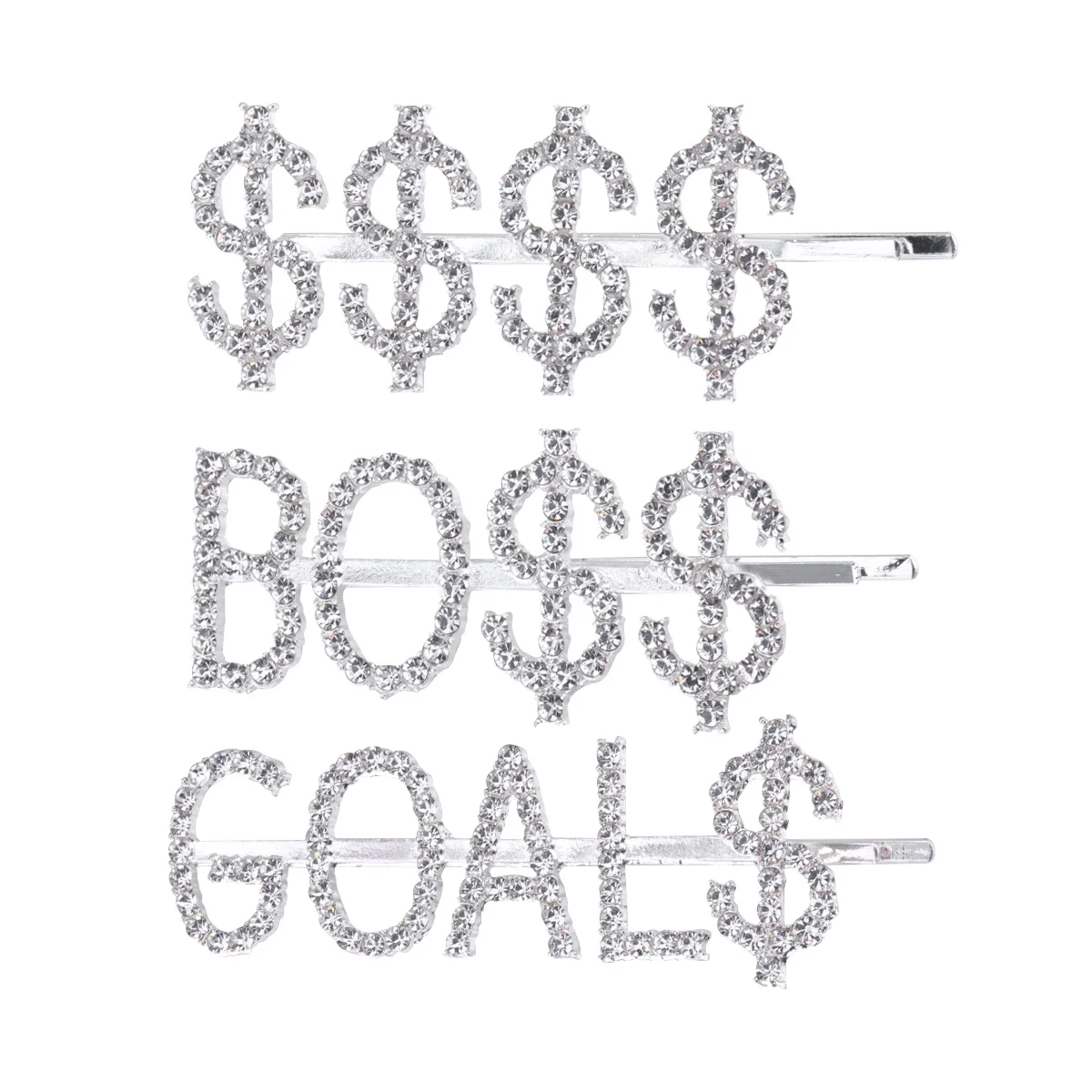 

3pcs Rhinestone Hair Clips Women Hairpins Decorative Barrettes For Travel Party Daily Wear Gift Accessories