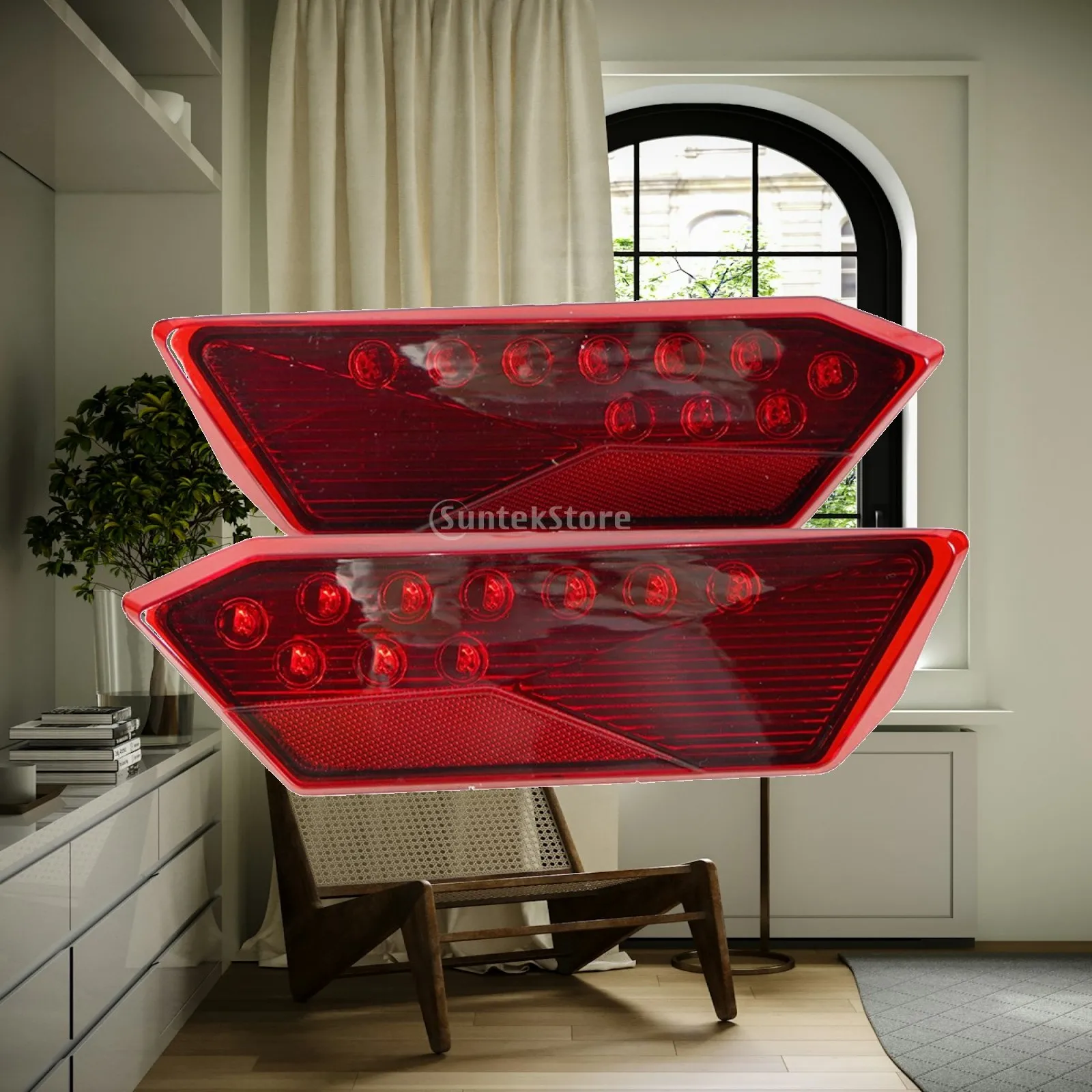 LED Tail Lights Slim LED Rear Lights for UTV Owners, Vehicle Upgrade, Trail Riding