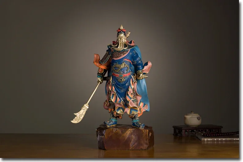 Large # HOME OFFICE SHOP Company  Talisman Money Drawing TOP Martial God of wealth Guan gong Guan di FENG SHUI statue