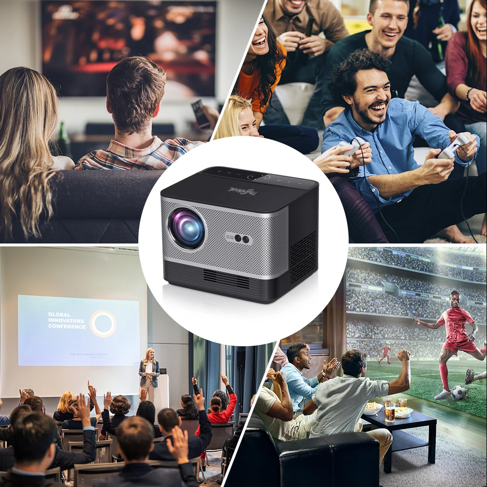 ThundeaL Full HD 1080P TDA5W Mini Tragbarer Bildprojektor Android WiFi 4K Video TDA5 Smart Home Theater Kino-Beamer – Detail 18