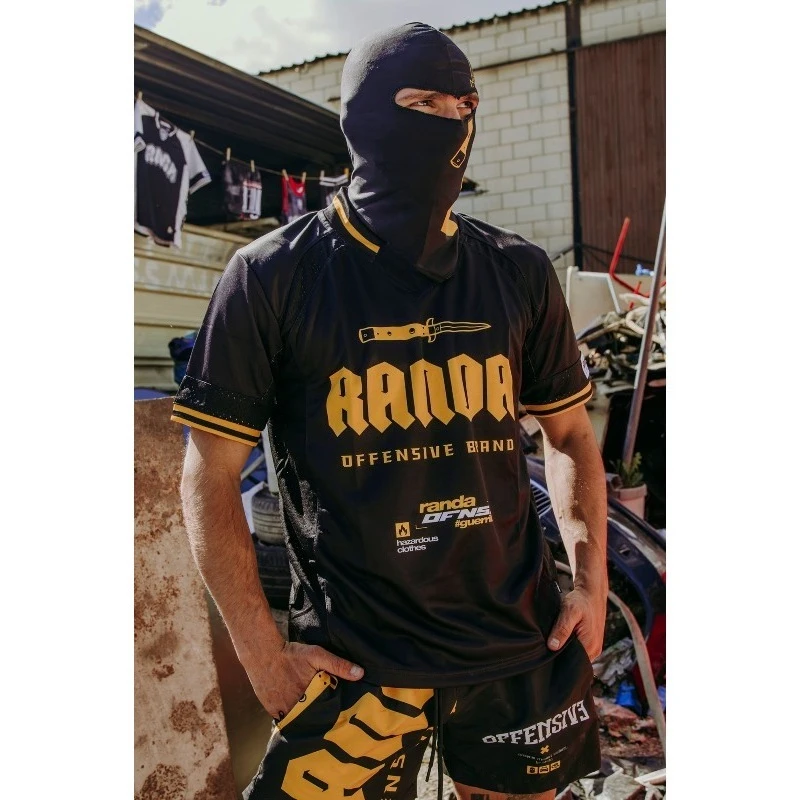 Herren Randa Offensive Band Knife Grafik-Mesh-Trikot Y2K Street Hip Hop Dark Streetwear Lockeres Sport-T-Shirt Atmungsaktives Schnelltrocknendes Shirt – Detail 3