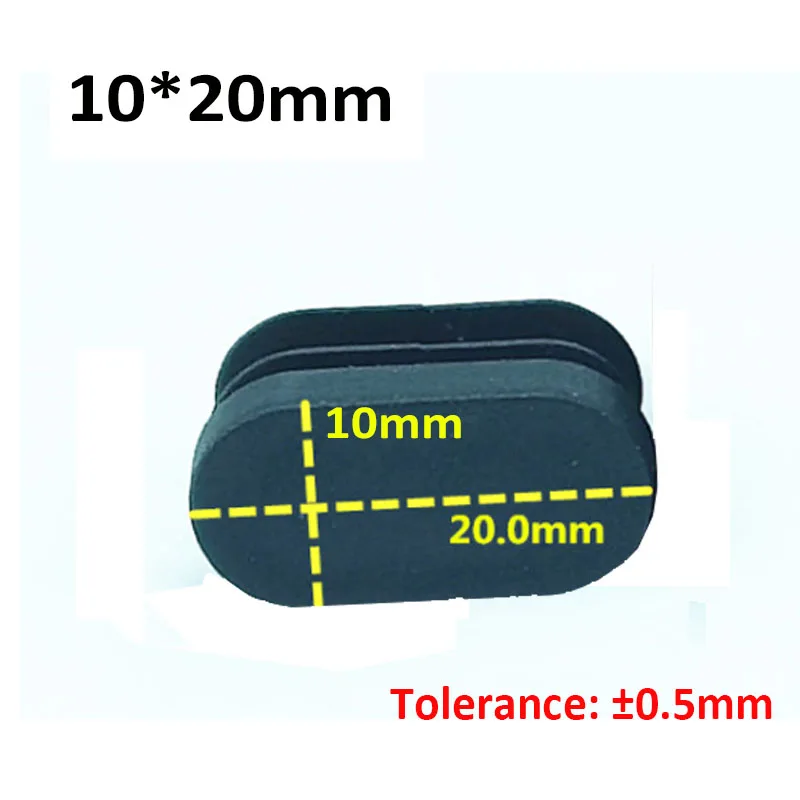 Пластиковые овальные продолговатые трубки, заглушки для труб, вставки для стола, ножек стула, пылезащитный чехол, белый/черный