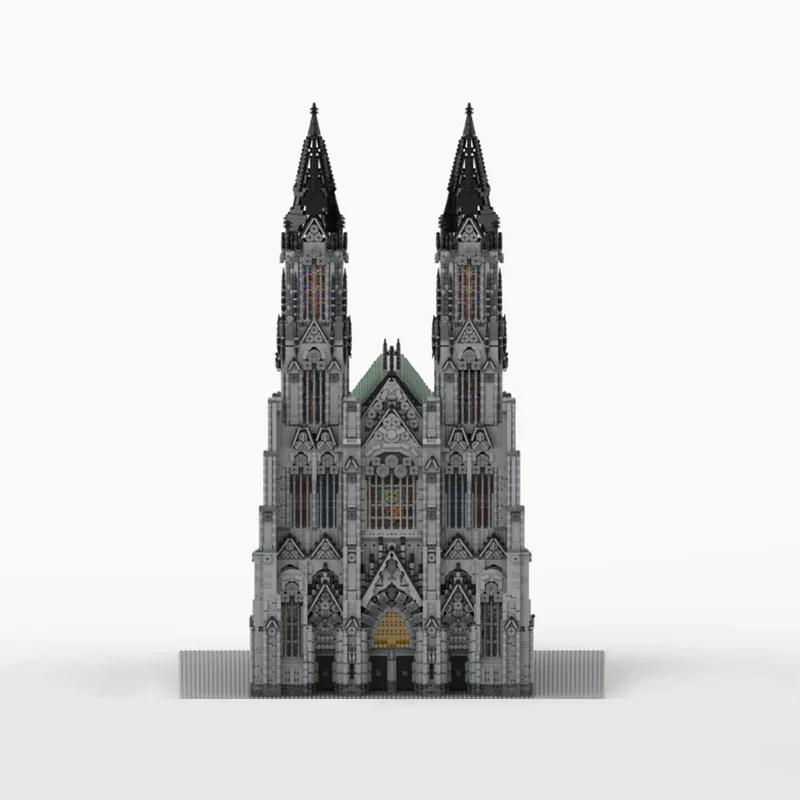 29682pcs Medieval Fortress Model Moc Building Bricks Cologne Cathedral Modular DIY Sets Assembly Blocks  Christmas Toys Gifts