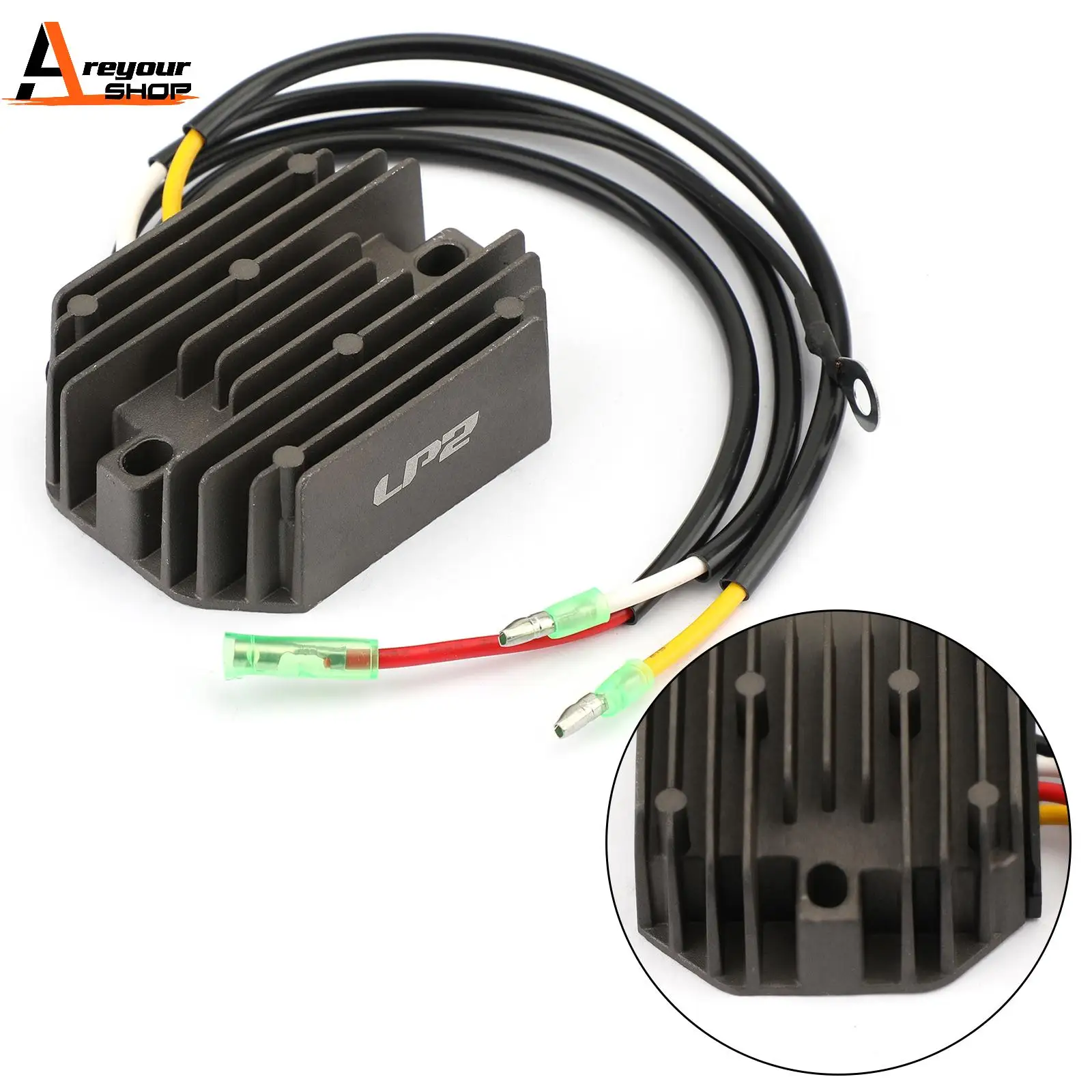 

Areyourshop for Tohatsu MFS15C MFS20C MFS15D MFS20C MFS20 4-Stroke 15HP 20HP Outboard Voltage Regulator Rectifier 3BJ-76060-0