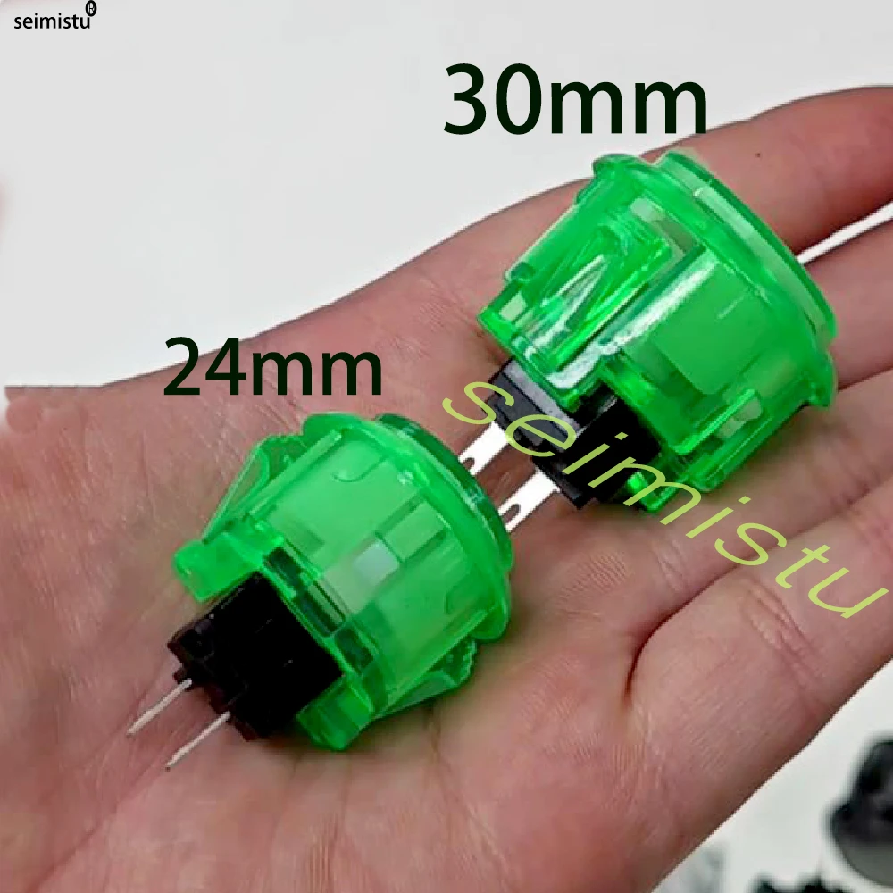 10 Stück klare Drucktaster 24 mm 30 mm langlebig Multicade Videospielkonsole Kopie Sanwa Obsc Hitbox Controller Tablero Arcade PC Neo G – Detail 9
