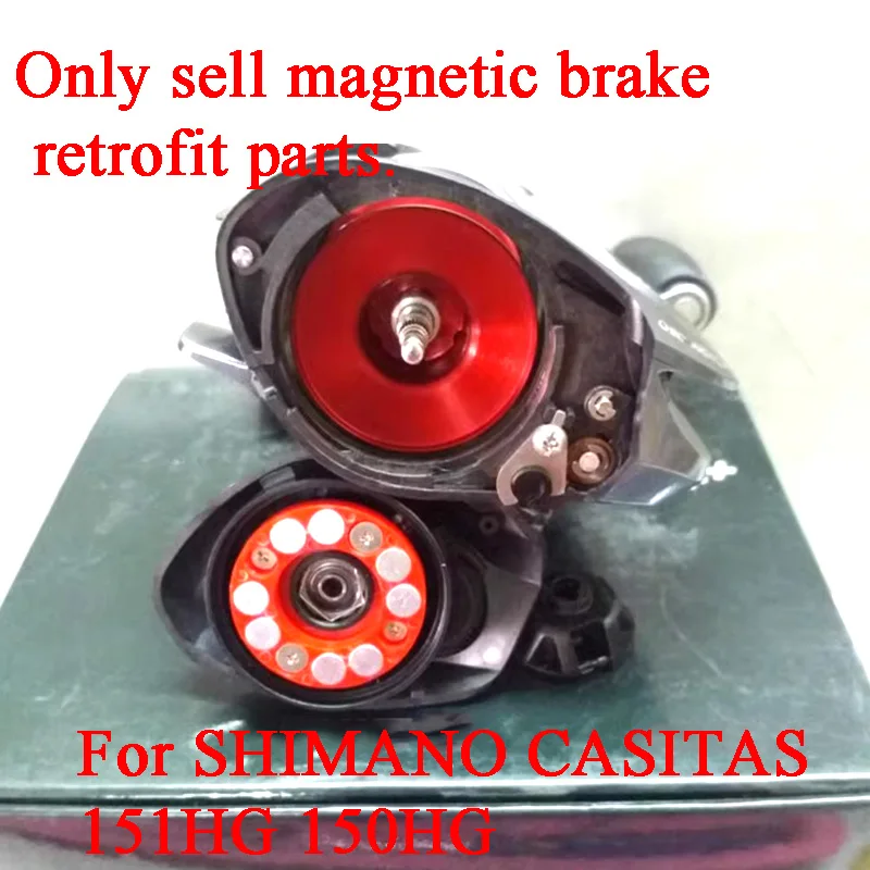 Magnetic Modify Long Throw Stabilize Fishing Wheel Baitcasting Reel Refit Accessories,For SHIMANO CASITAS 151HG 150HG,Tiny Bait