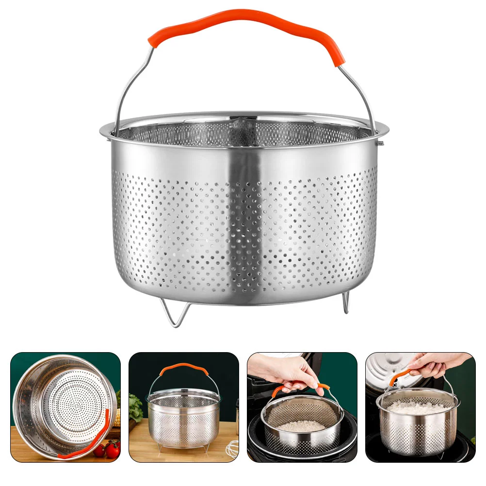 

Hot Pot Electric Stainless Steel Rice Steamer Basket Baskets for Cooking Utensils Cooker Pan