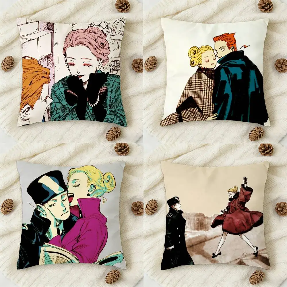 

Emma x Aleksander Veil Manga Double-sided Printed Square Decorative Cushion Cover for Sofa Living Room Home Decor