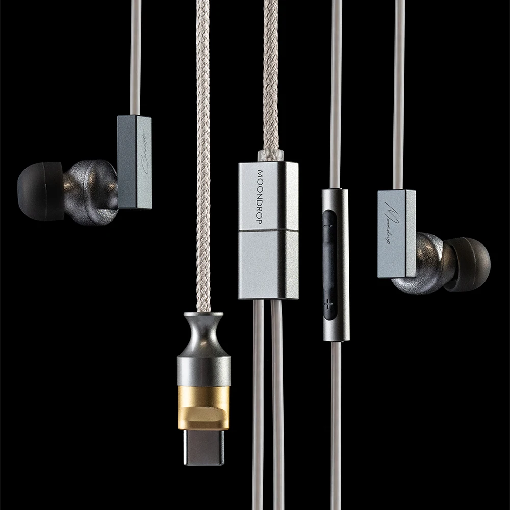 Moondrop Concerto USB-C Монитор декодирования IEMs Наушники-вкладыши 13 мм Плоский драйвер Наушники-вкладыши с микрофоном