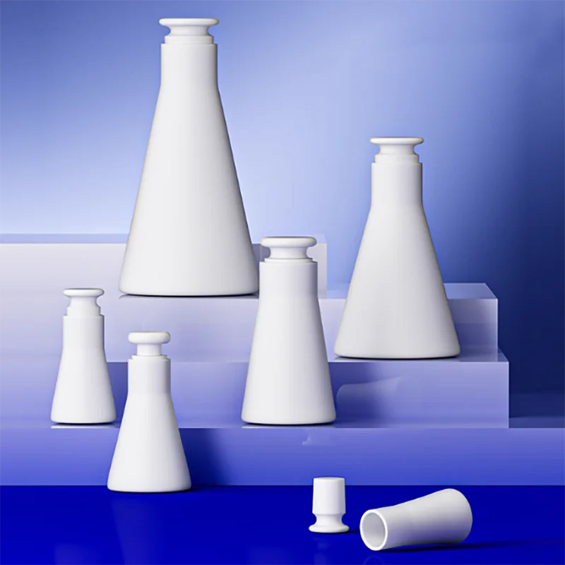 PTFE stoppered Erlenmeyer flask 50ml/100ml/250ml PTFE flask with lid
