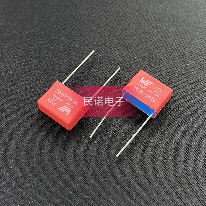 

100PCS/Brand new safety film capacitor FTX2 275V 0.47UF 275V 474 470NF pin pitch 15mm